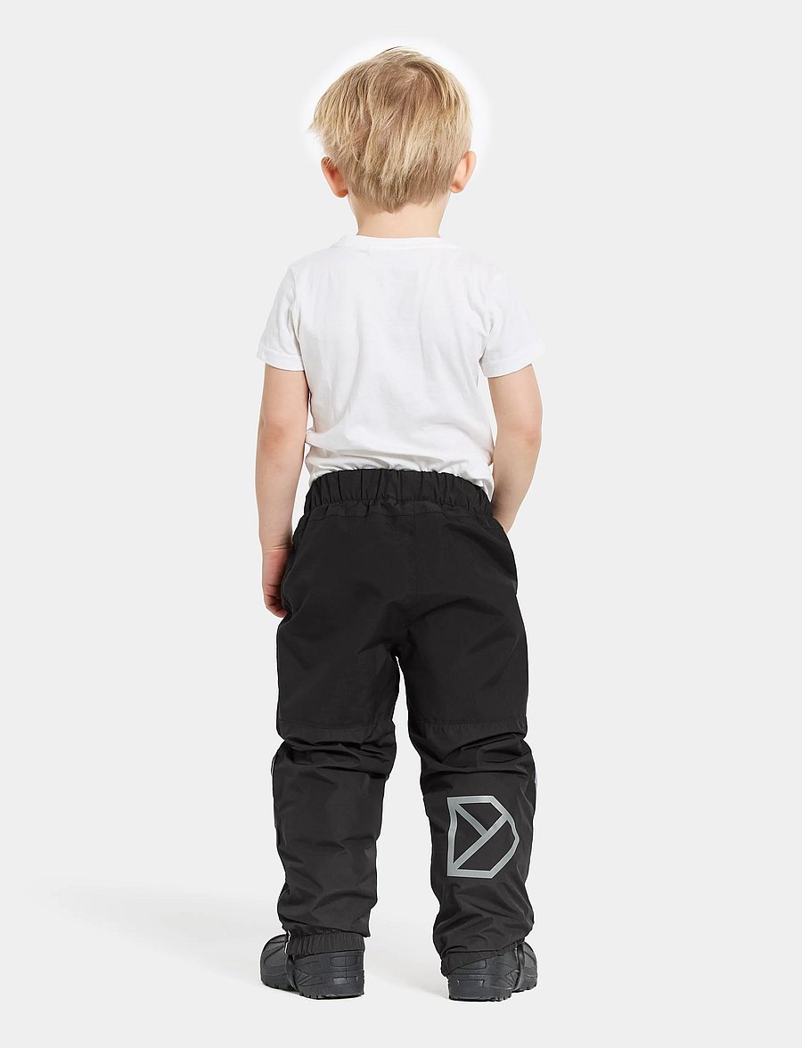 Didriksons - Narvi Kids' Pants - shell- & regnbukser - black - 4