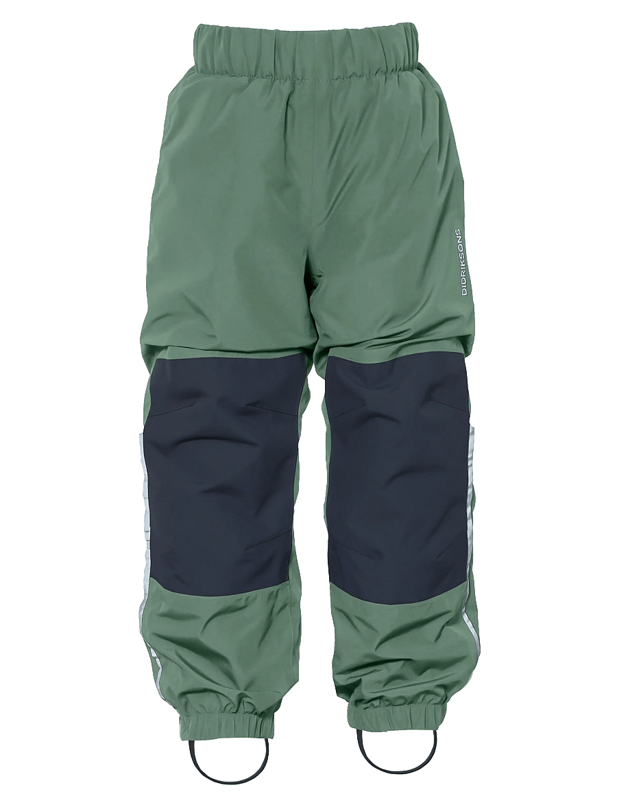 Didriksons - Narvi Kids' Pants - shell- & regnbukser - dark moss - 1