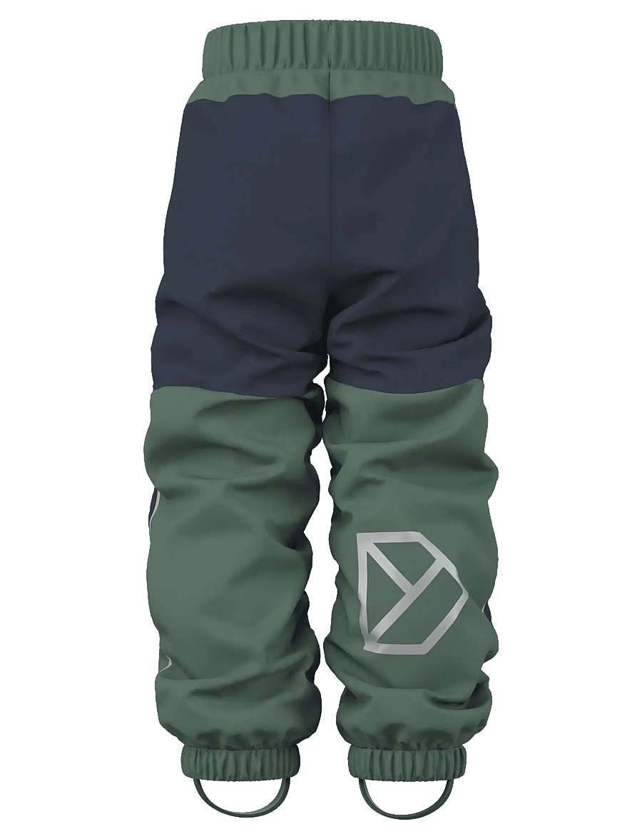Didriksons - Narvi Kids' Pants - shell- & regnbukser - dark moss - 2