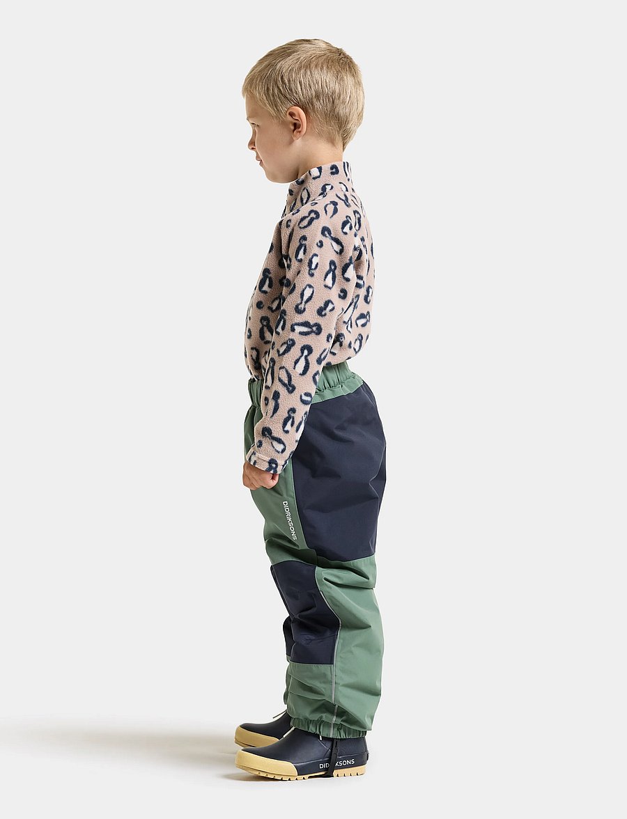 Didriksons - Narvi Kids' Pants - shell- & regnbukser - dark moss - 0