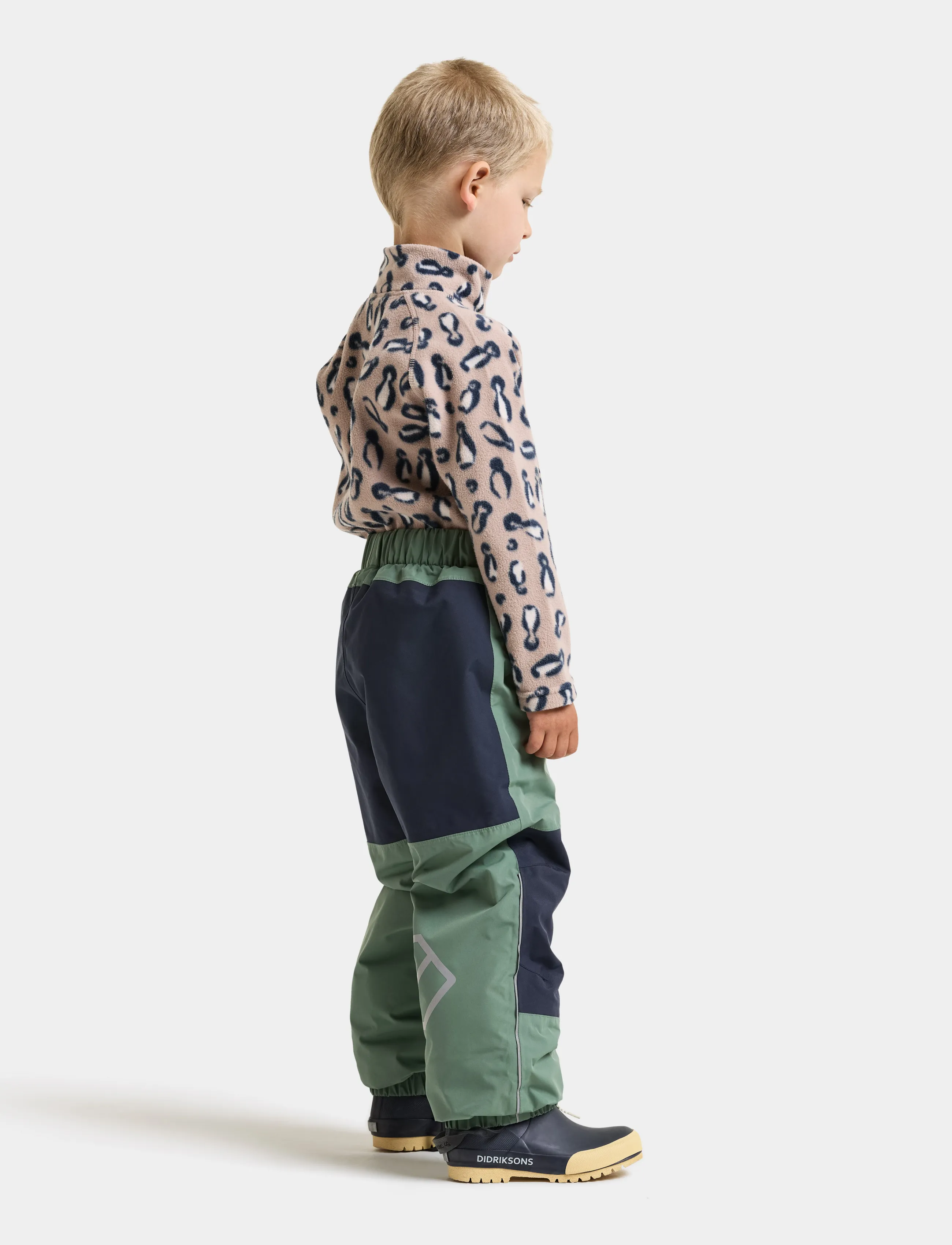 Didriksons - Narvi Kids' Pants - shell- & regnbukser - dark moss - 3