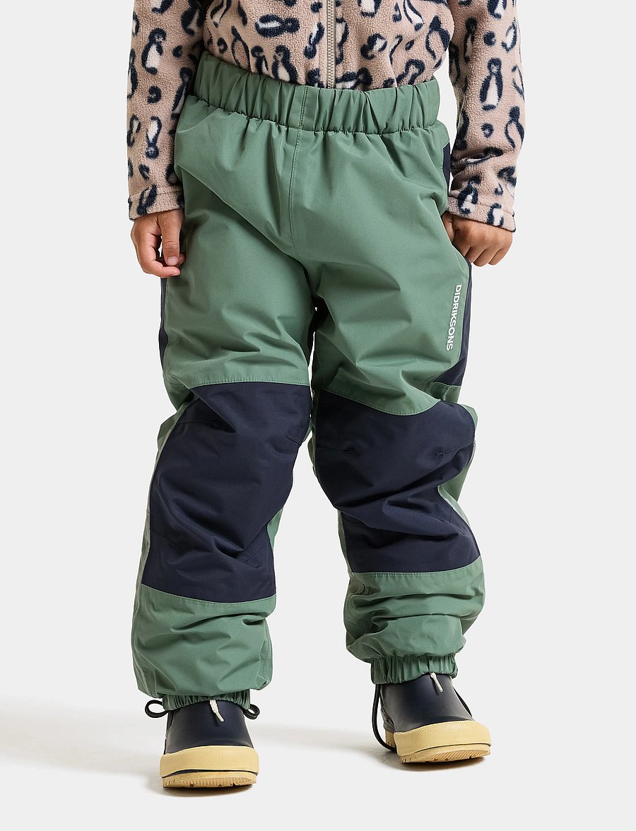 Didriksons - Narvi Kids' Pants - shell- & regnbukser - dark moss - 5