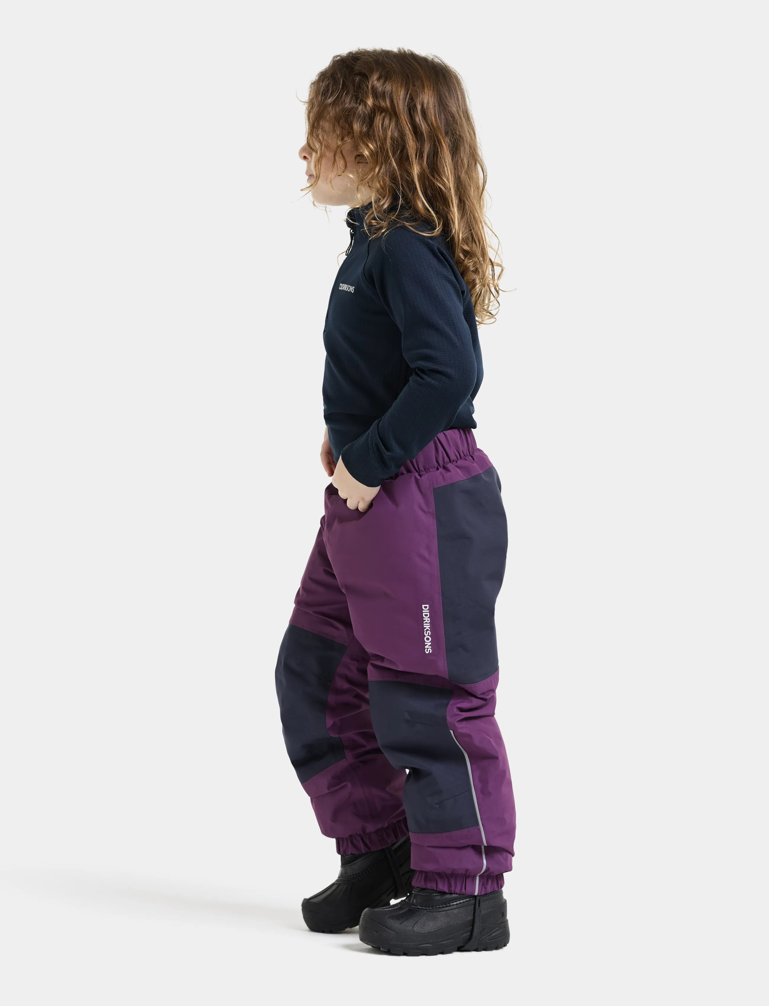 Didriksons - Narvi Kids' Pants - shell- & regenhosen - northen purple - 5