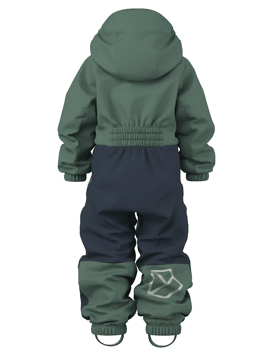 Didriksons - Talvi Kids' Coverall - outerwear - dark moss - 2