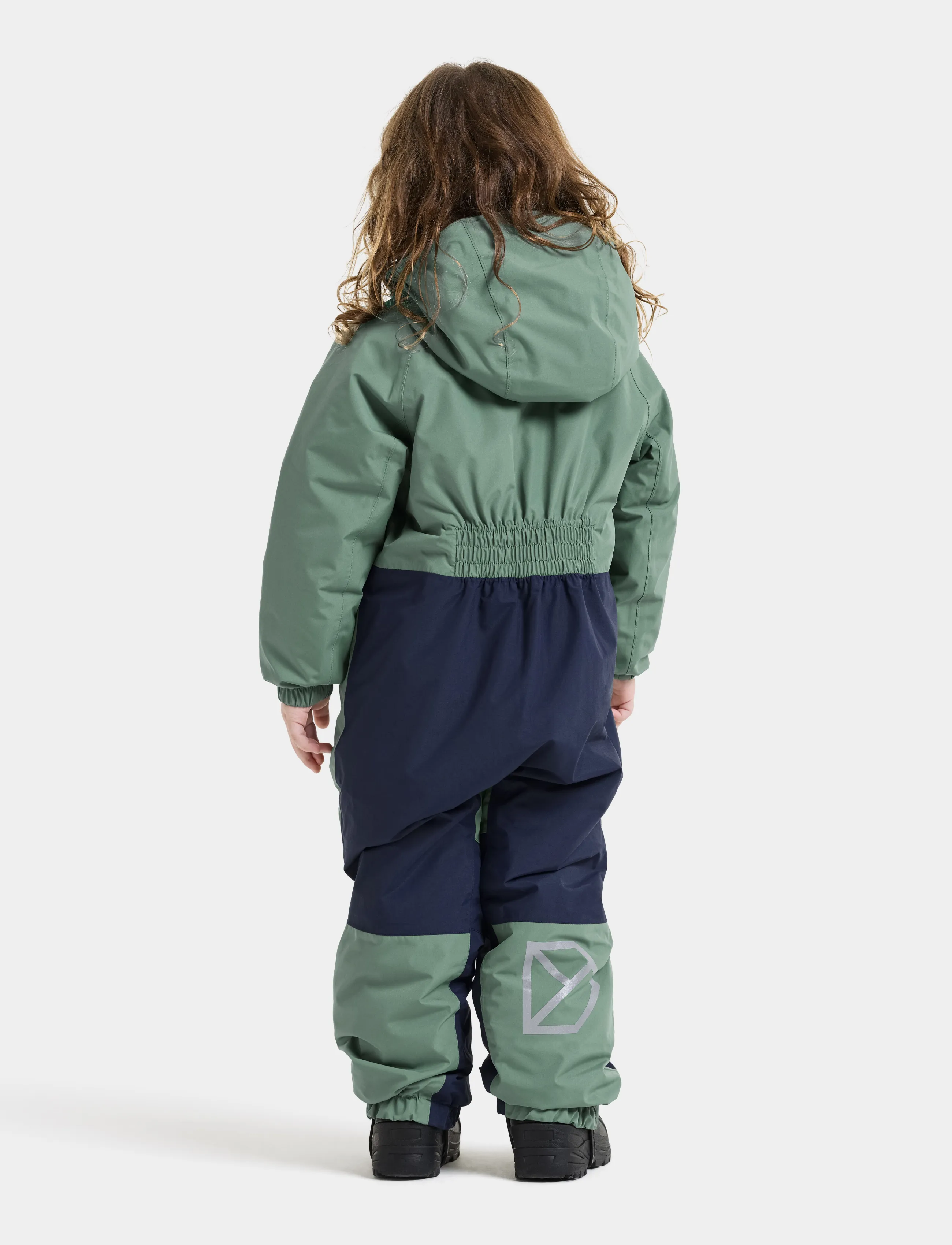 Didriksons - Talvi Kids' Coverall - outerwear - dark moss - 3