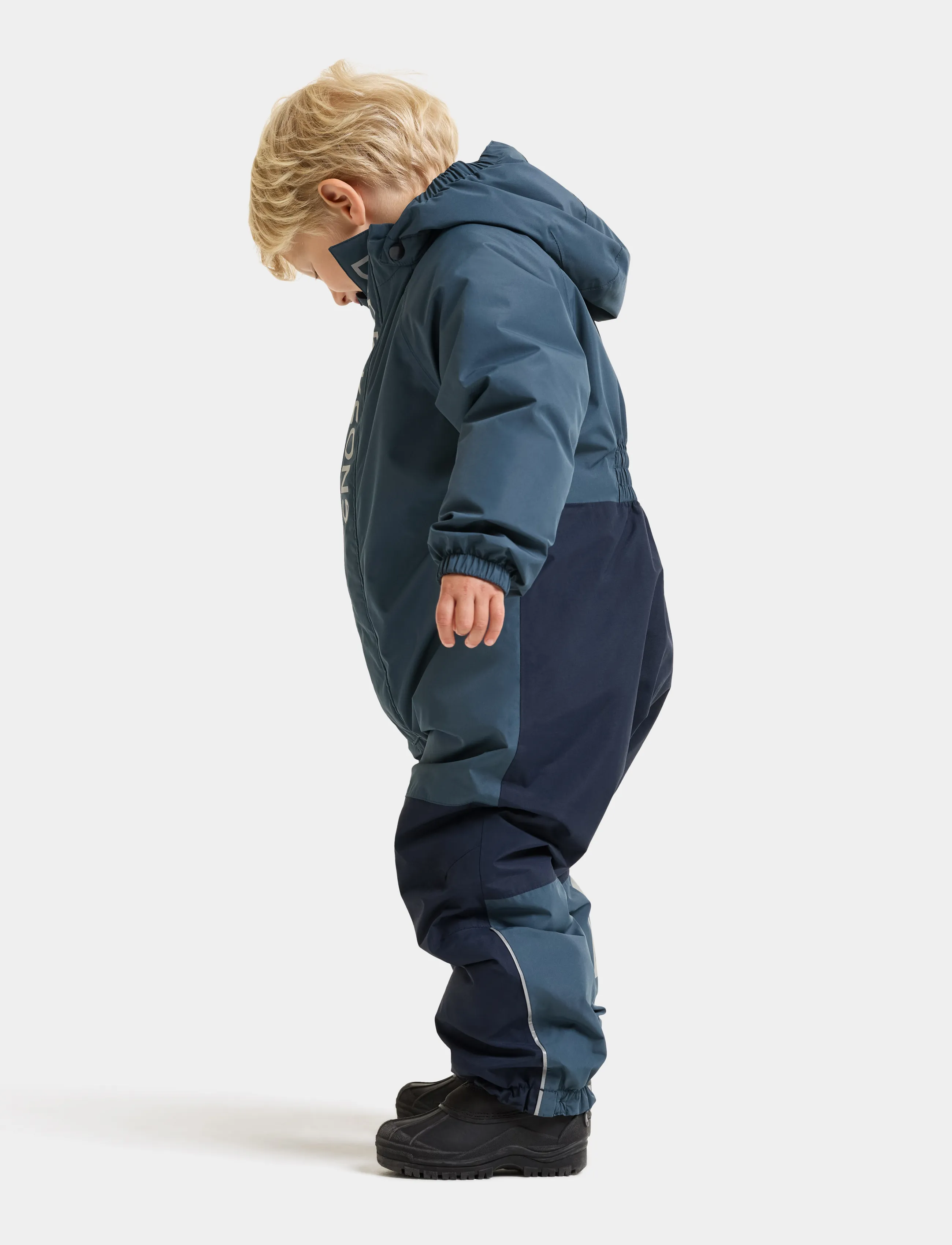 Didriksons - Talvi Kids' Coverall - mountain blue - 0