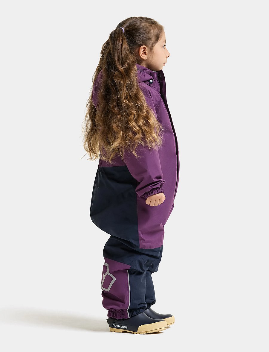 Didriksons - Talvi Kids' Coverall - outerwear - northen purple - 3