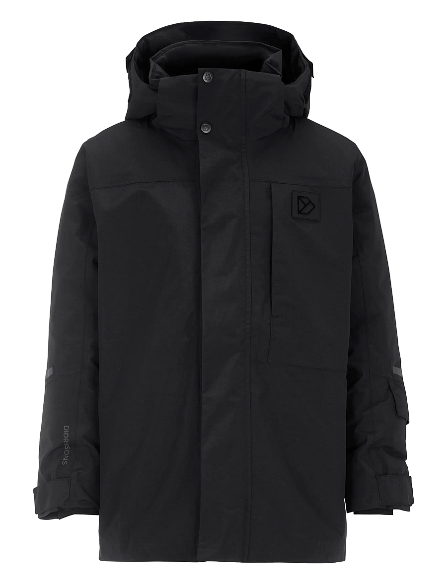 Didriksons - Gabbro Kids' Jacket - soojad ja polsterdatud - black - 0