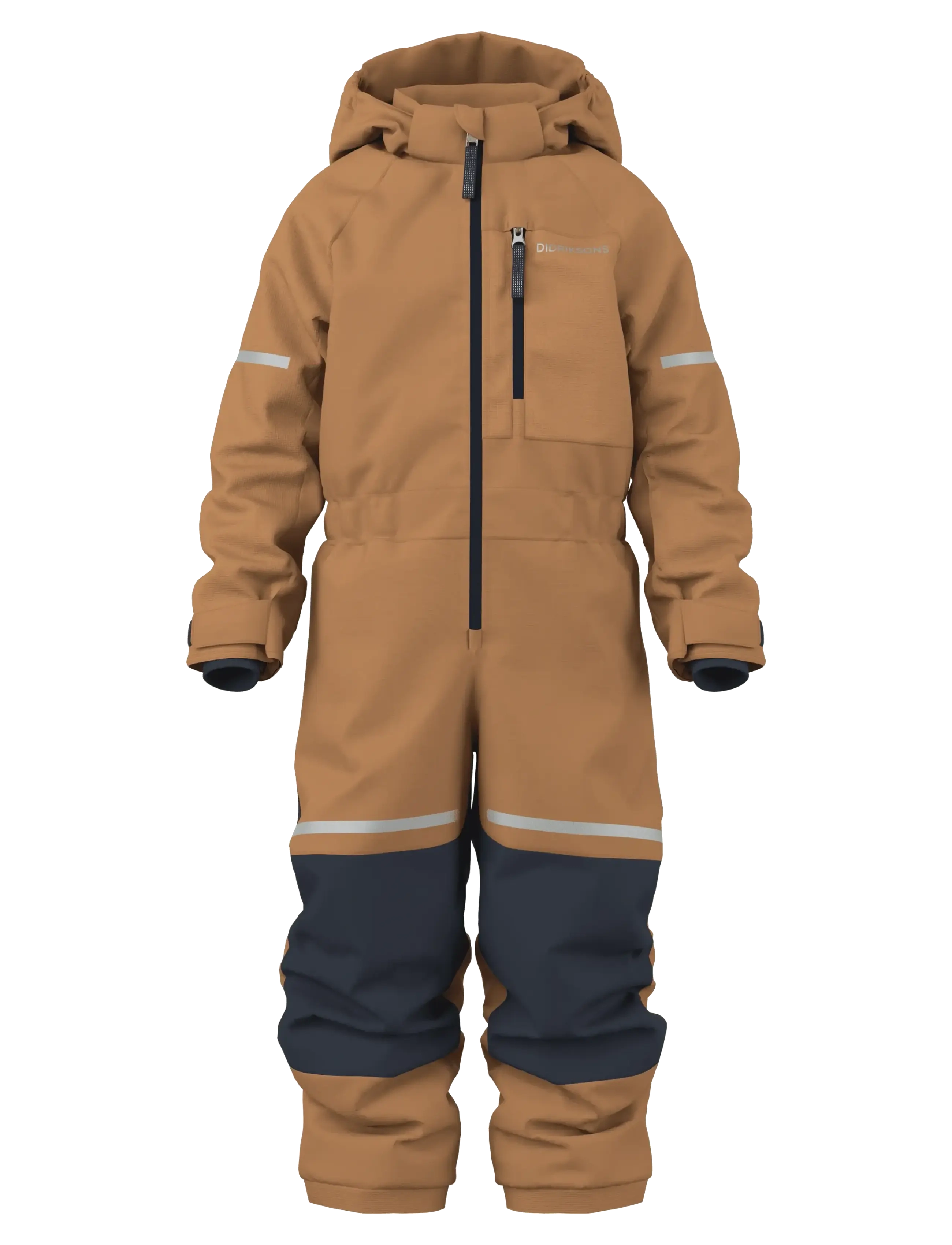 Didriksons Falken Kids' Coverall - Kombinezoni - ALMOND TREE / brown
