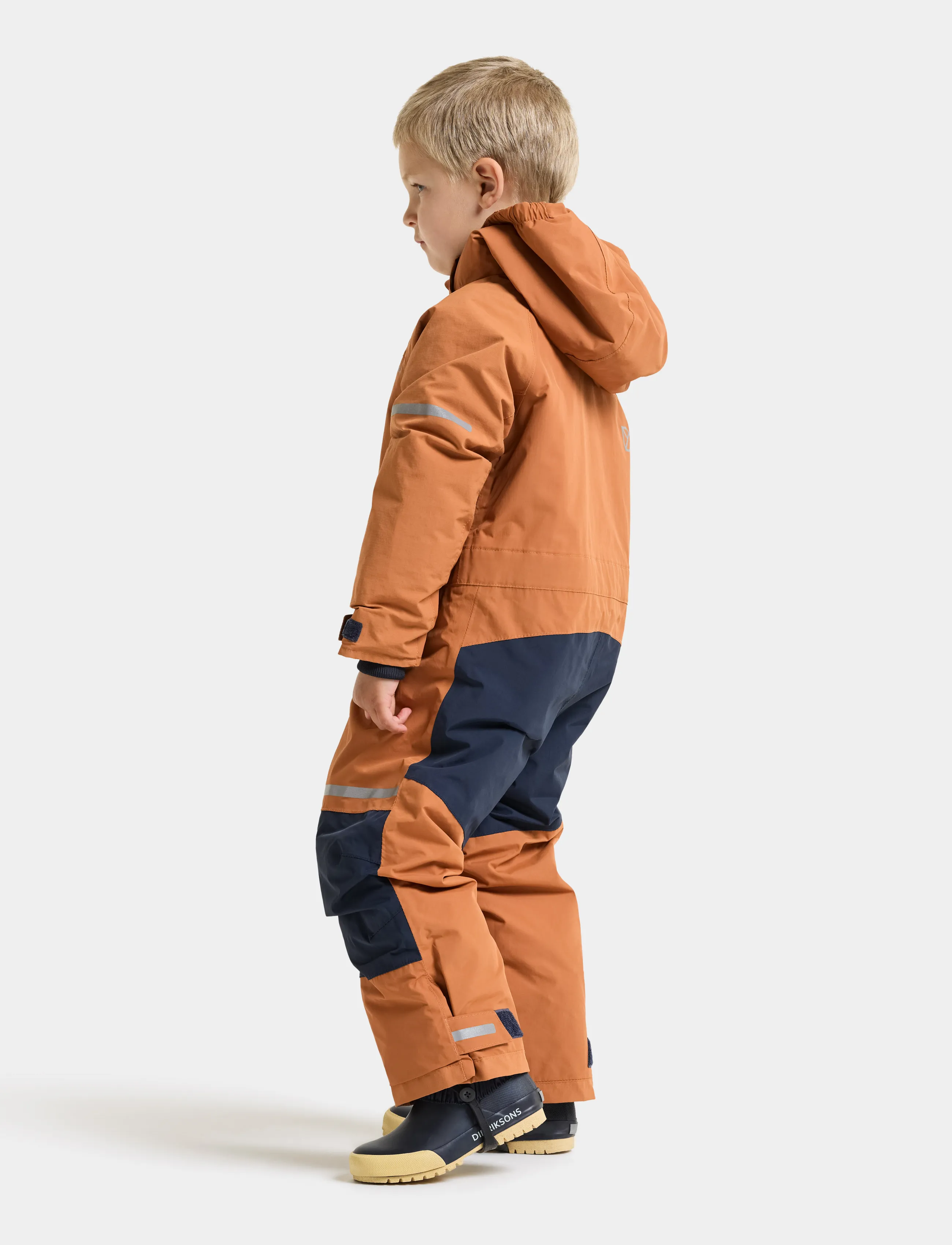 Didriksons Falken Kids' Coverall - Didriksons - ALMOND TREE / brown