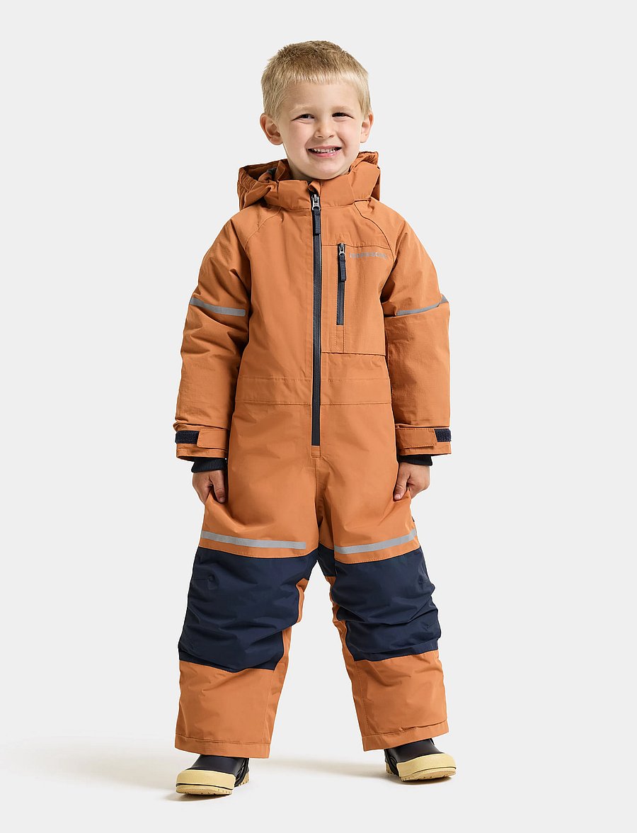 Didriksons - Falken Kids' Coverall - outerwear - almond tree - 3