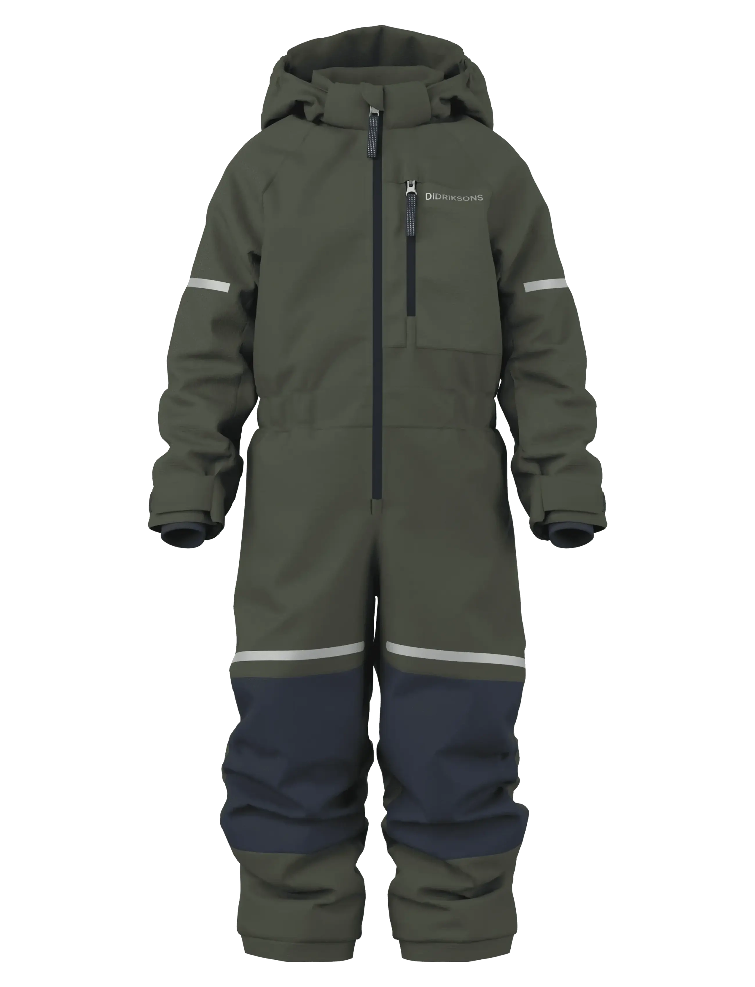 Didriksons Falken Kids' Coverall - Schneeanzug - DEEP GREEN / khaki/green
