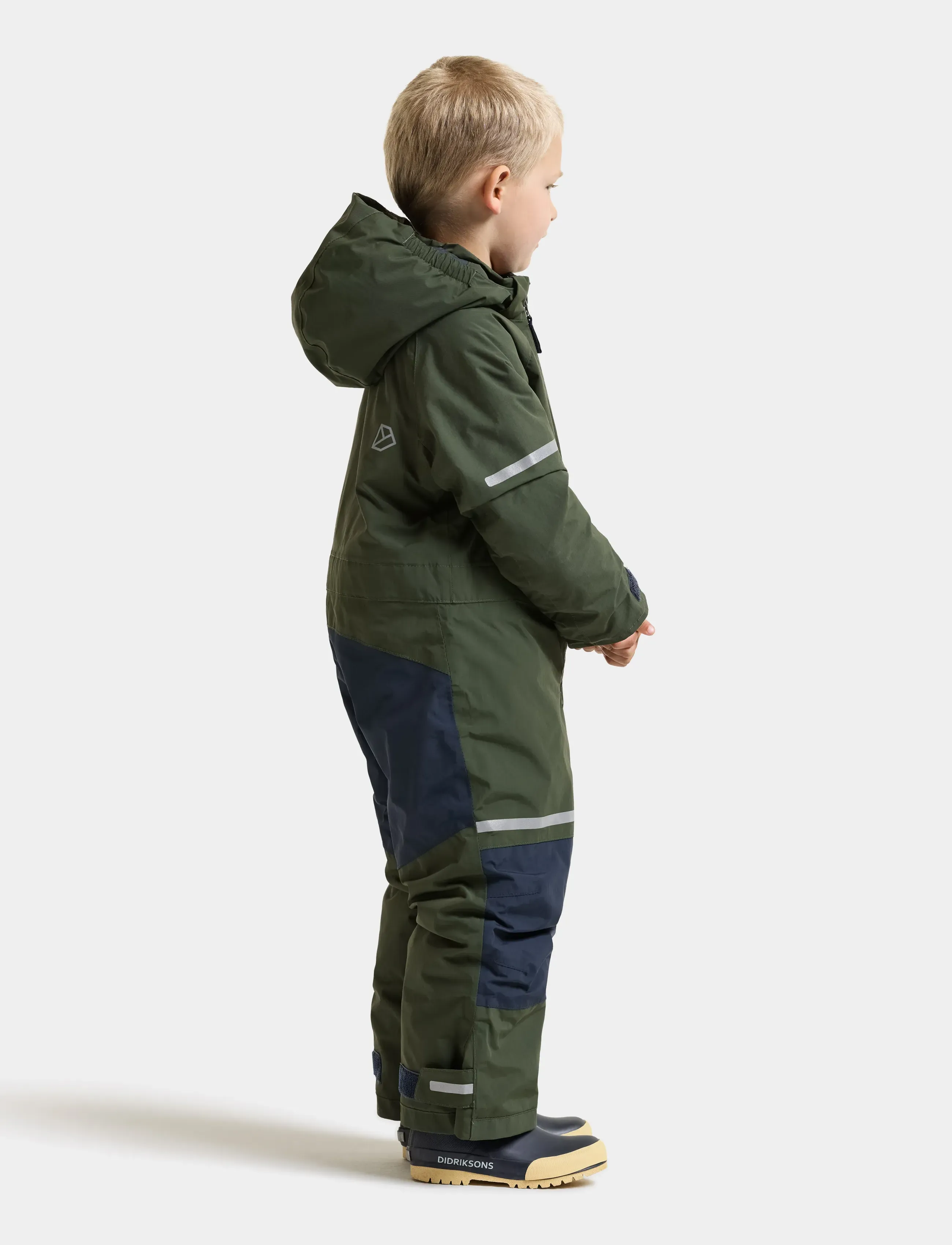Didriksons - Falken Kids' Coverall - outdoor - deep green - 0