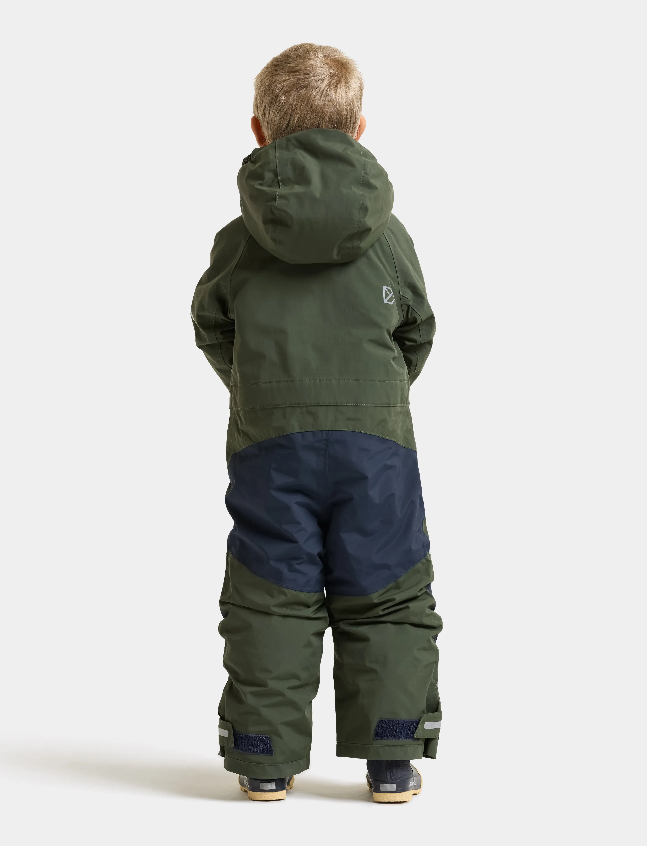 Didriksons - Falken Kids' Coverall - outdoor - deep green - 3