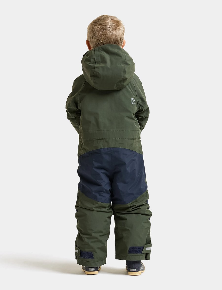 Didriksons - Falken Kids' Coverall - outdoor - deep green - 3