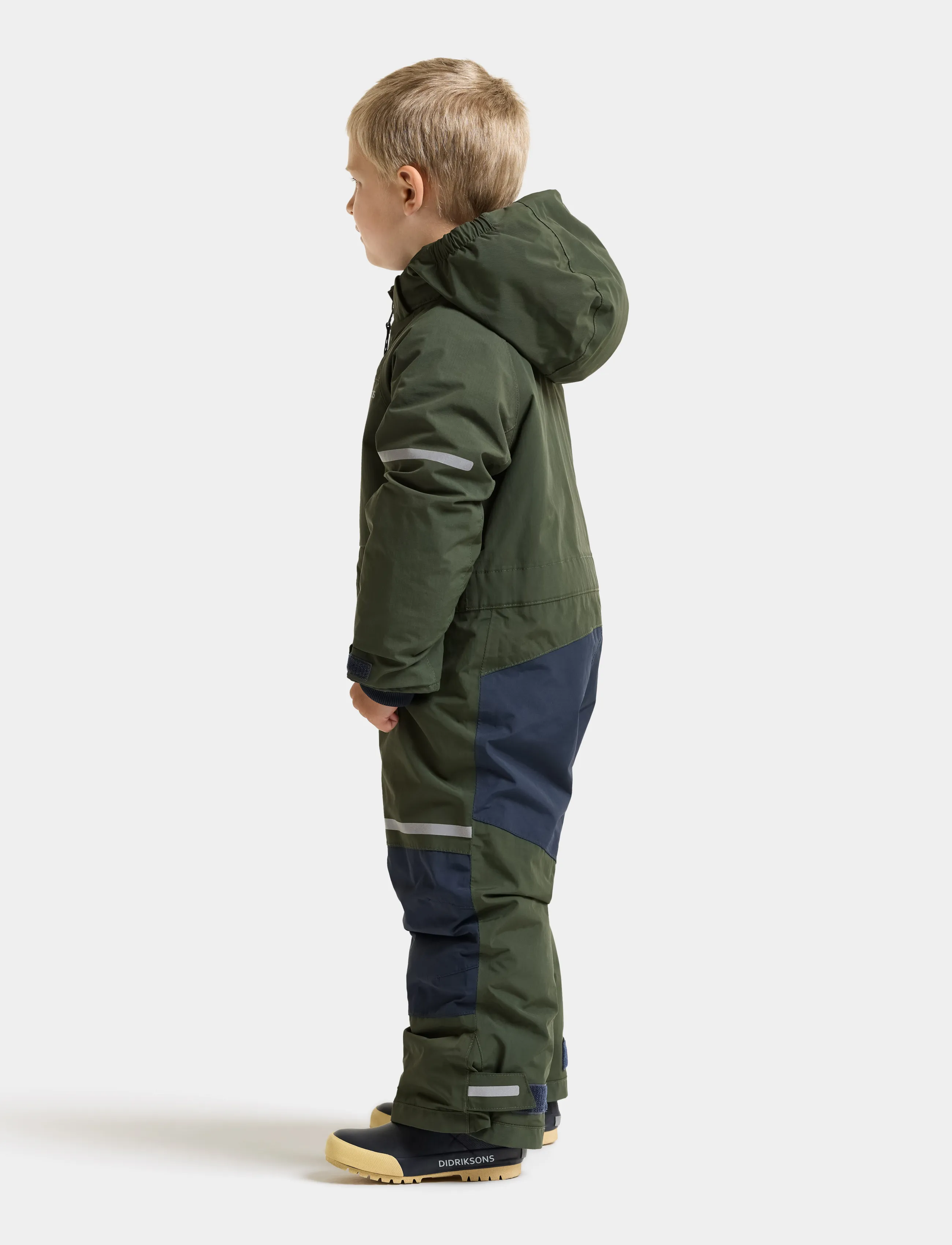 Didriksons - Falken Kids' Coverall - outdoor - deep green - 4