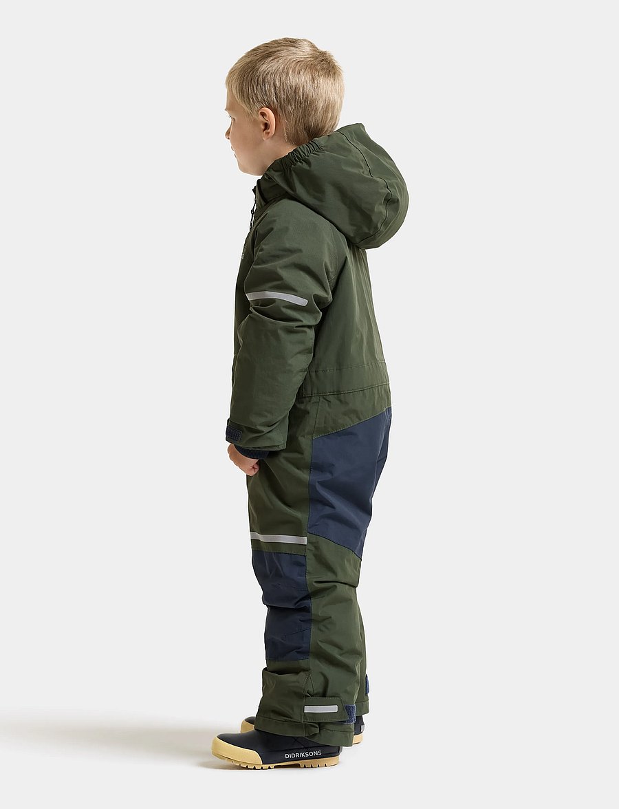 Didriksons - Falken Kids' Coverall - outdoor - deep green - 4