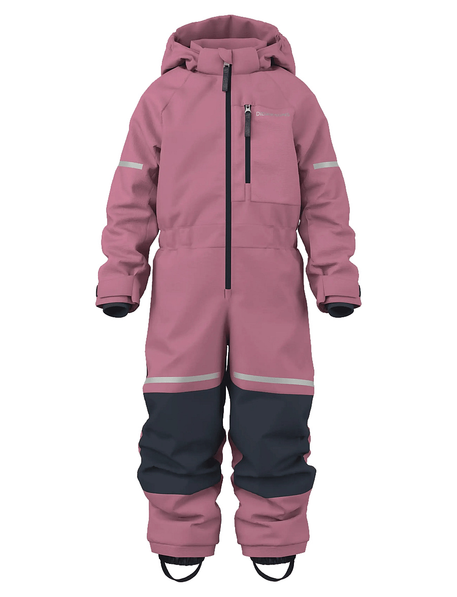 Didriksons - Falken Kids' Coverall - bovenkleding - heather pink - 1