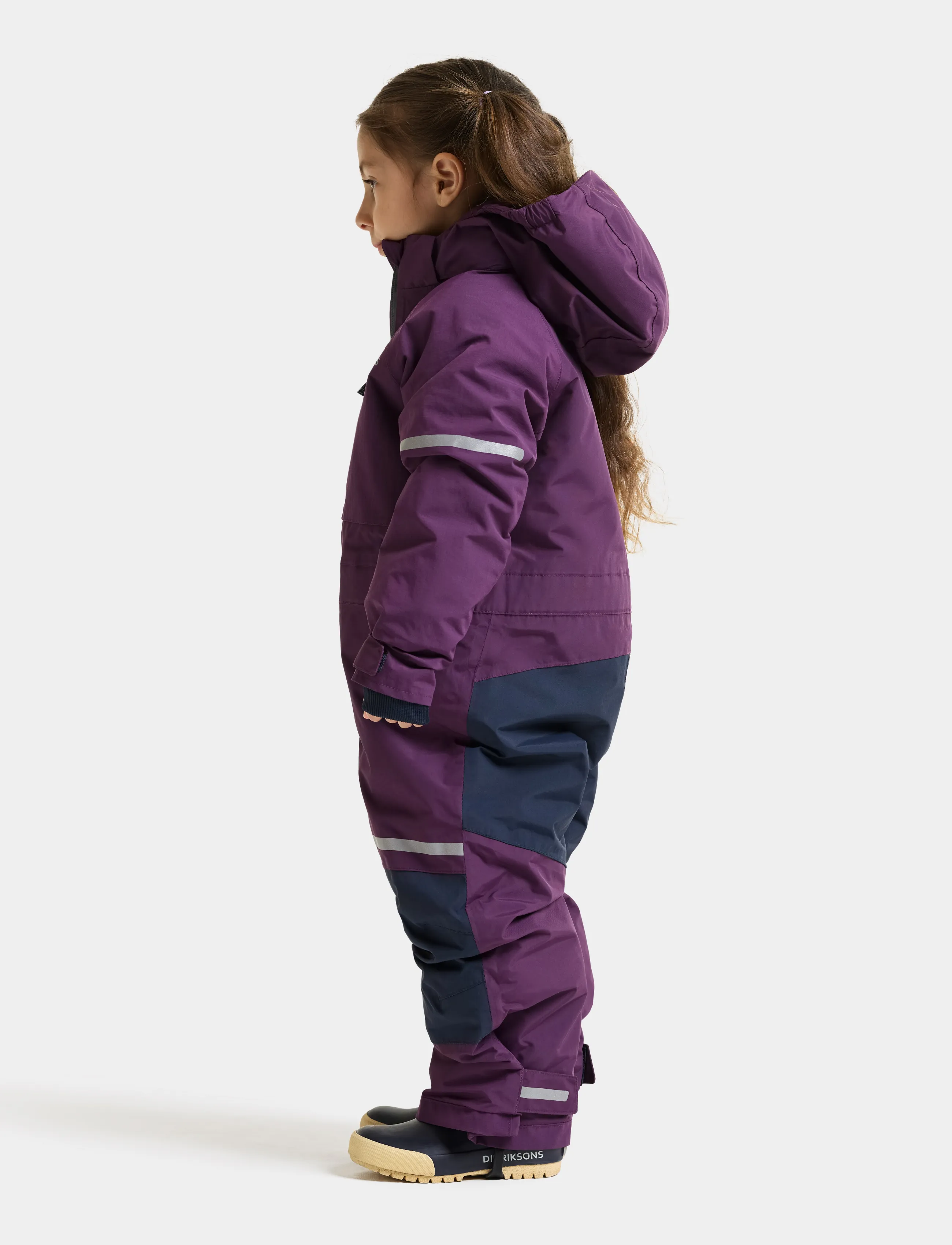 Didriksons Falken Kids' Coverall - Didriksons - NORTHEN PURPLE / purple