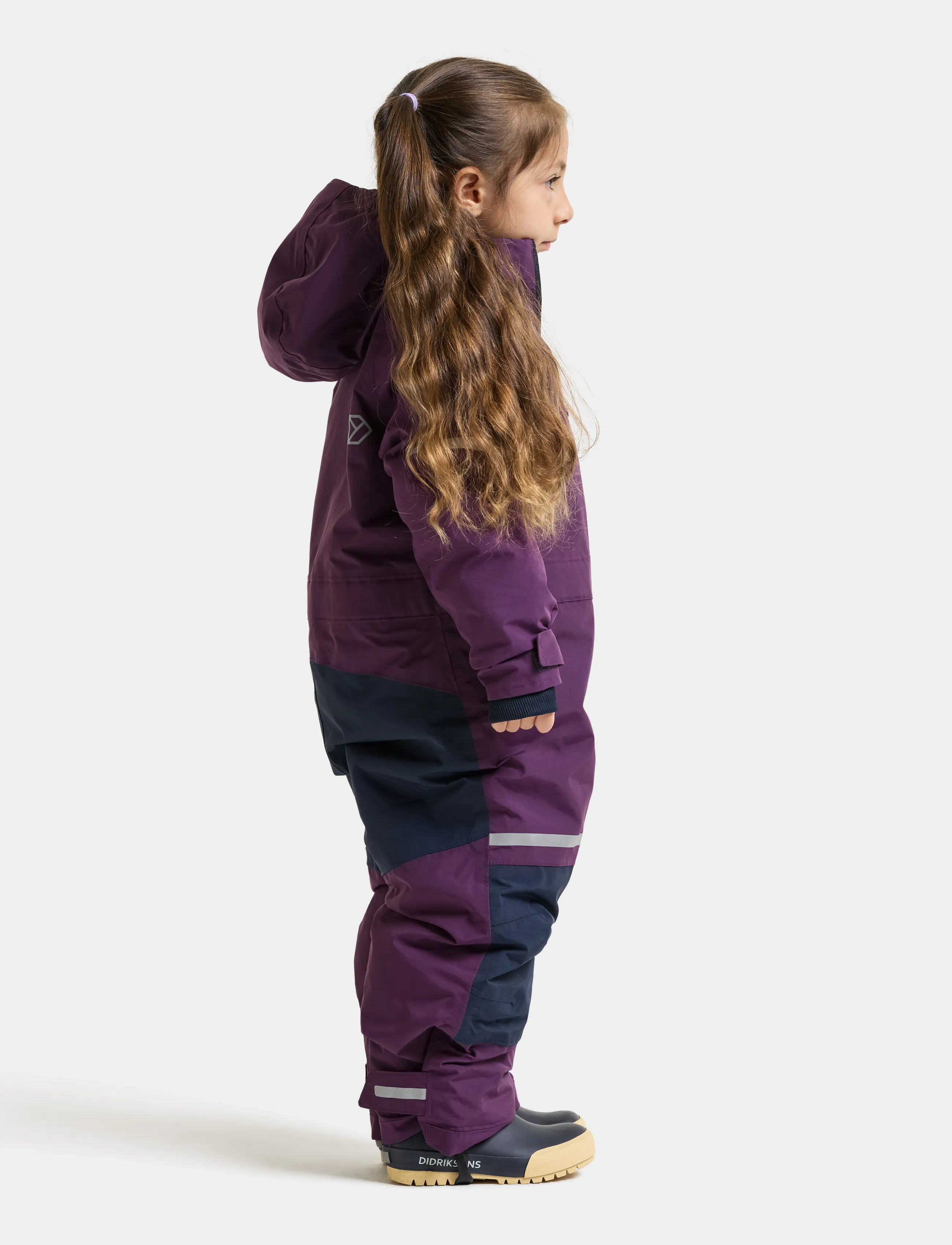 Didriksons - Falken Kids' Coverall - outerwear - northen purple - 3