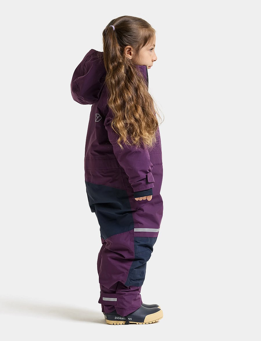 Didriksons - Falken Kids' Coverall - outerwear - northen purple - 3