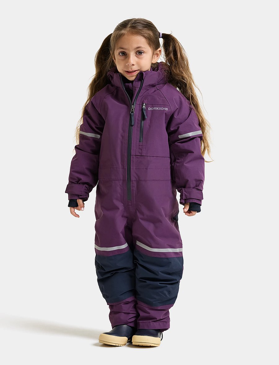 Didriksons - Falken Kids' Coverall - outerwear - northen purple - 5