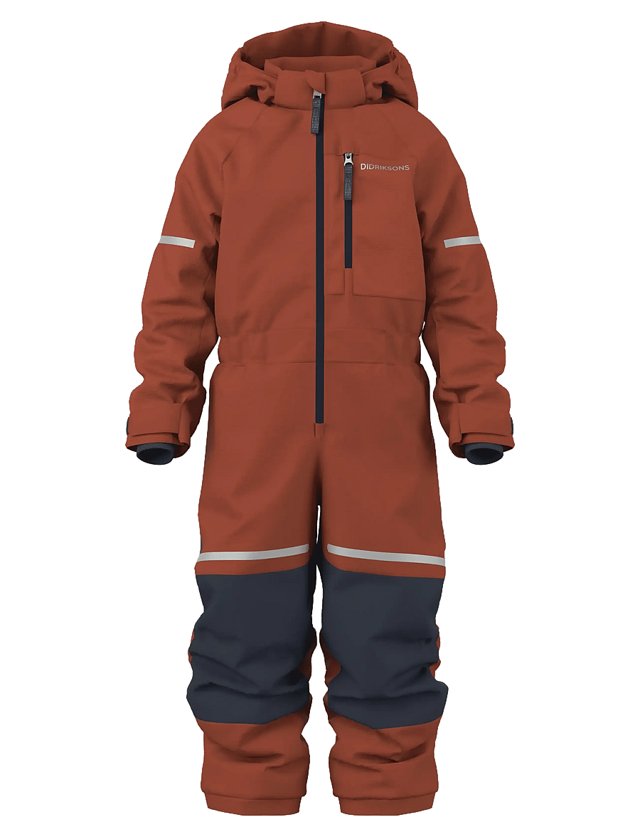 Didriksons - Falken Kids' Coverall - overtøj - rust - 0