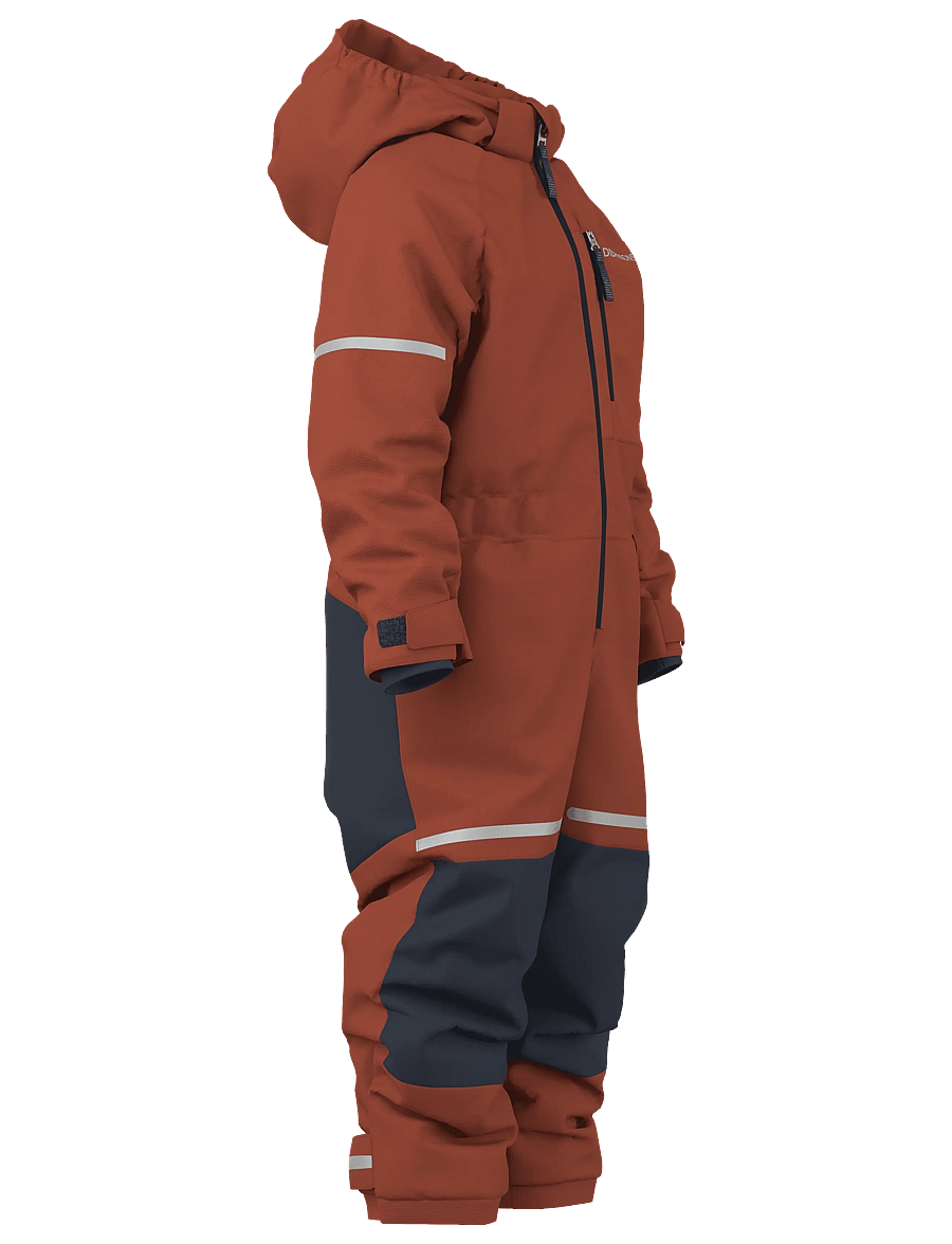 Didriksons - Falken Kids' Coverall - overtøj - rust - 3