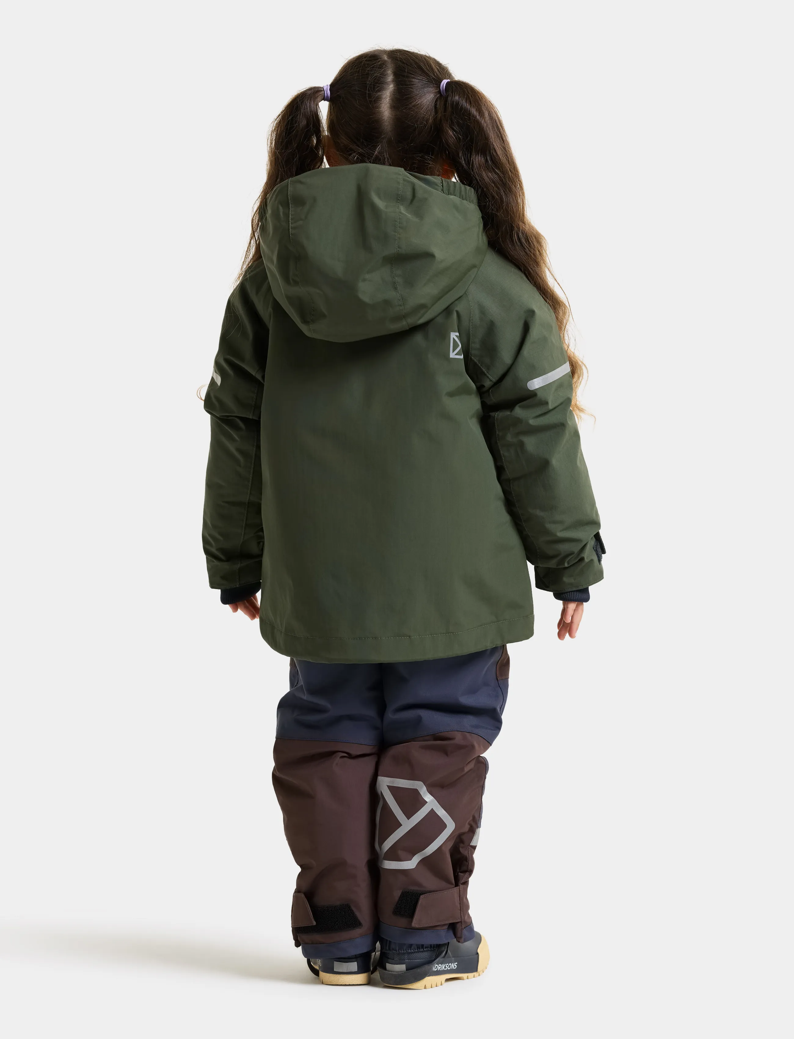 Didriksons - Falken Kids' Jacket - skaljackor - deep green - 3