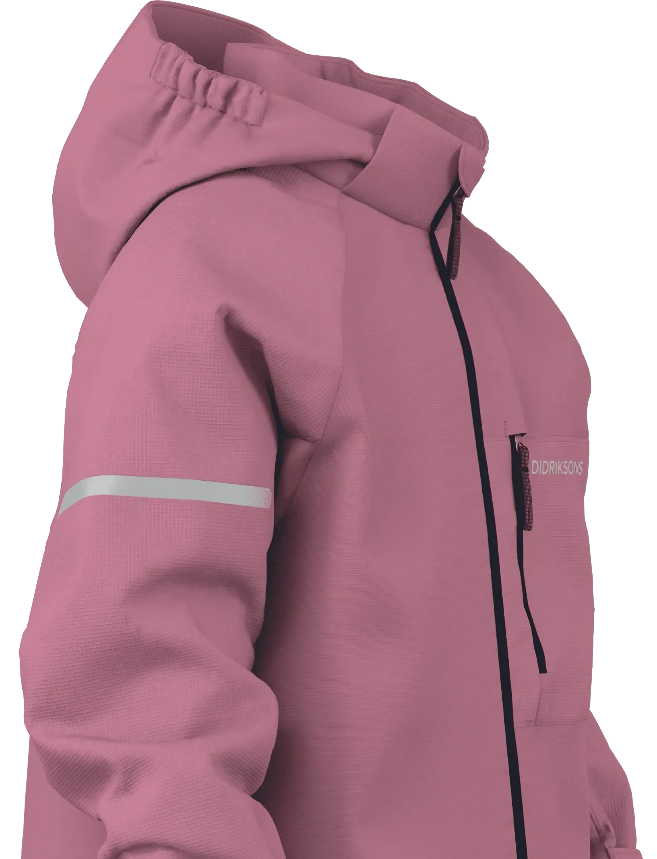 Didriksons - Falken Kids' Jacket - skaljackor - heather pink - 5