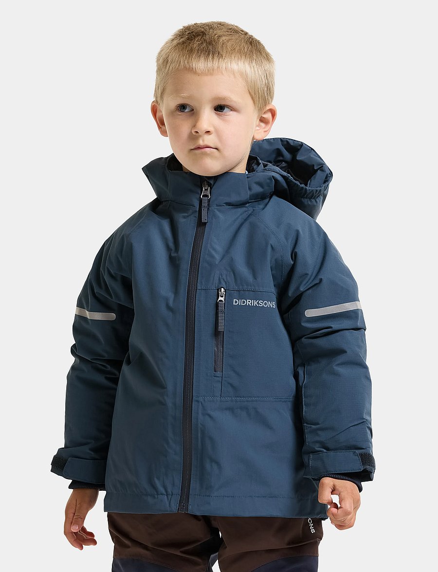 Didriksons - Falken Kids' Jacket - shell-joped - mountain blue - 0