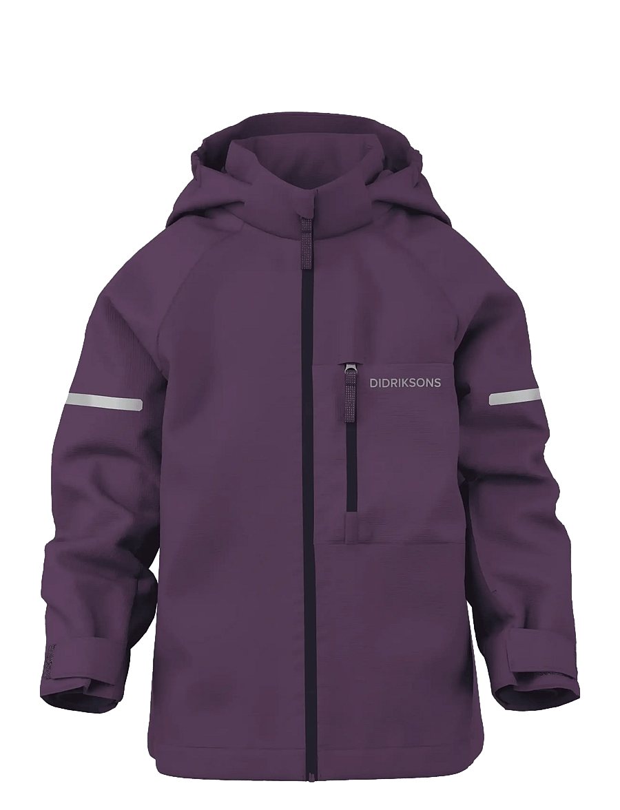 Didriksons - Falken Kids' Jacket - skaljackor - northen purple - 0