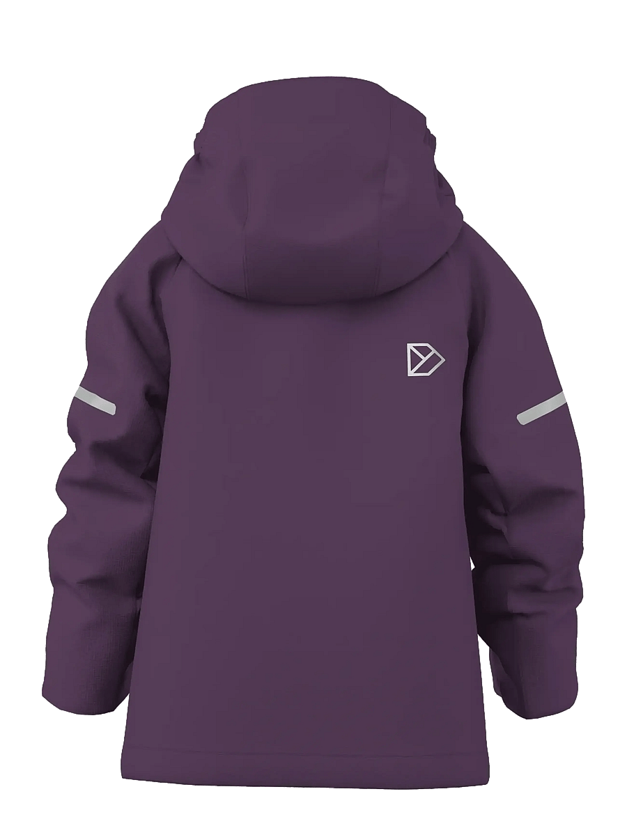 Didriksons - Falken Kids' Jacket - skaljackor - northen purple - 1