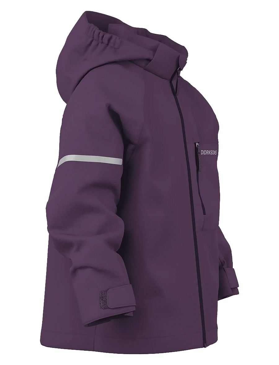 Didriksons - Falken Kids' Jacket - skaljackor - northen purple - 3