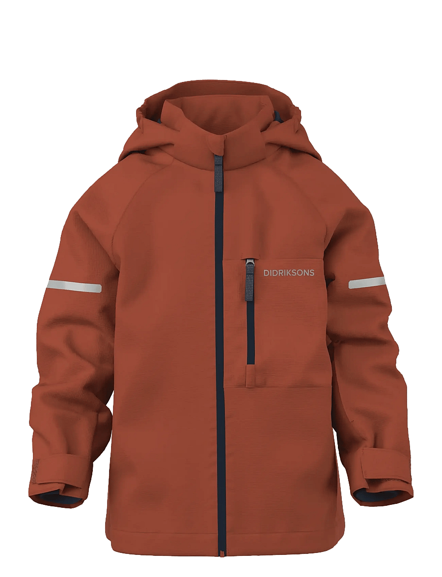 Didriksons - Falken Kids' Jacket - skaljackor - rust - 1
