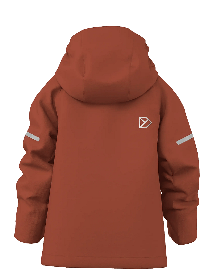 Didriksons - Falken Kids' Jacket - skaljackor - rust - 2