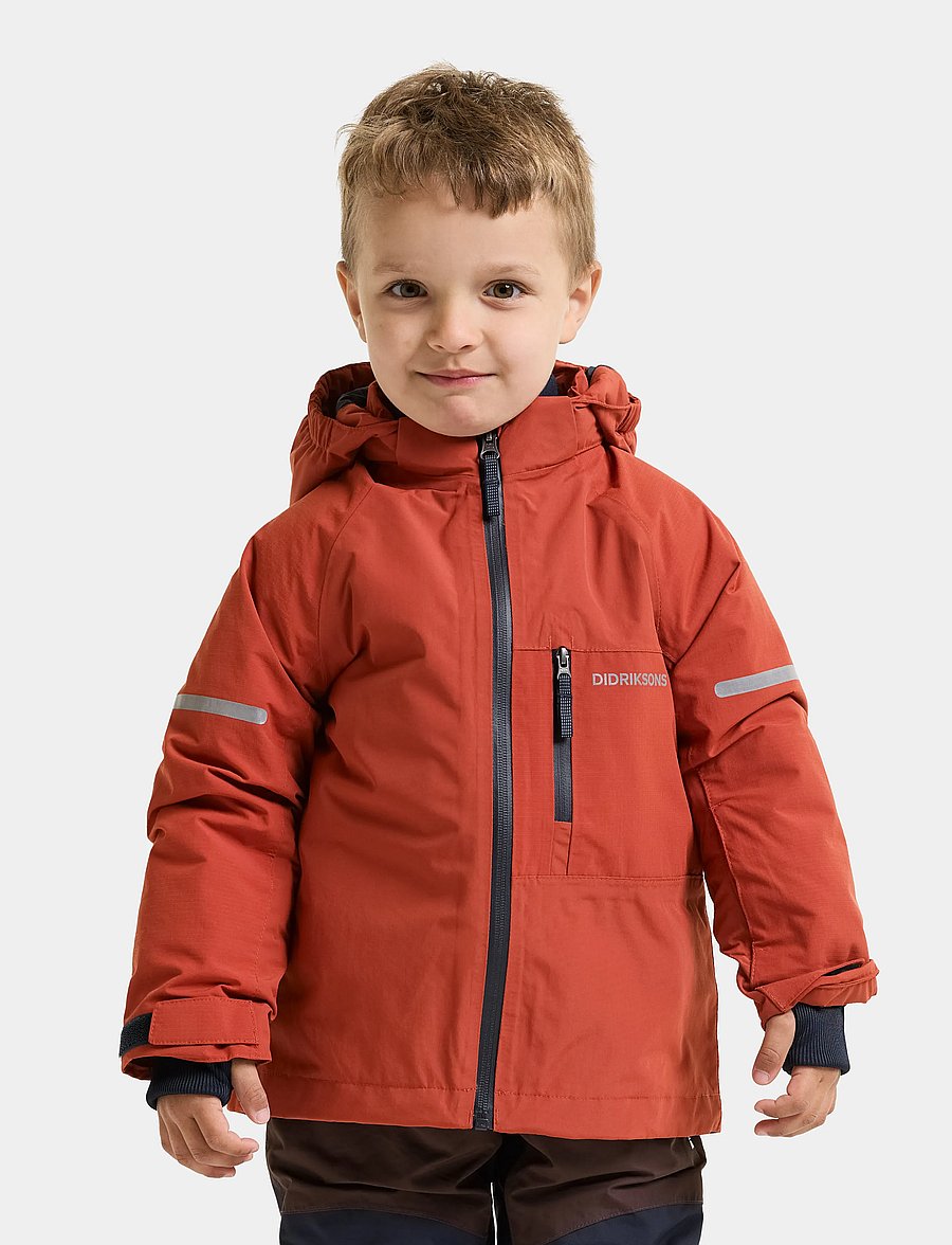 Didriksons - Falken Kids' Jacket - skaljackor - rust - 3