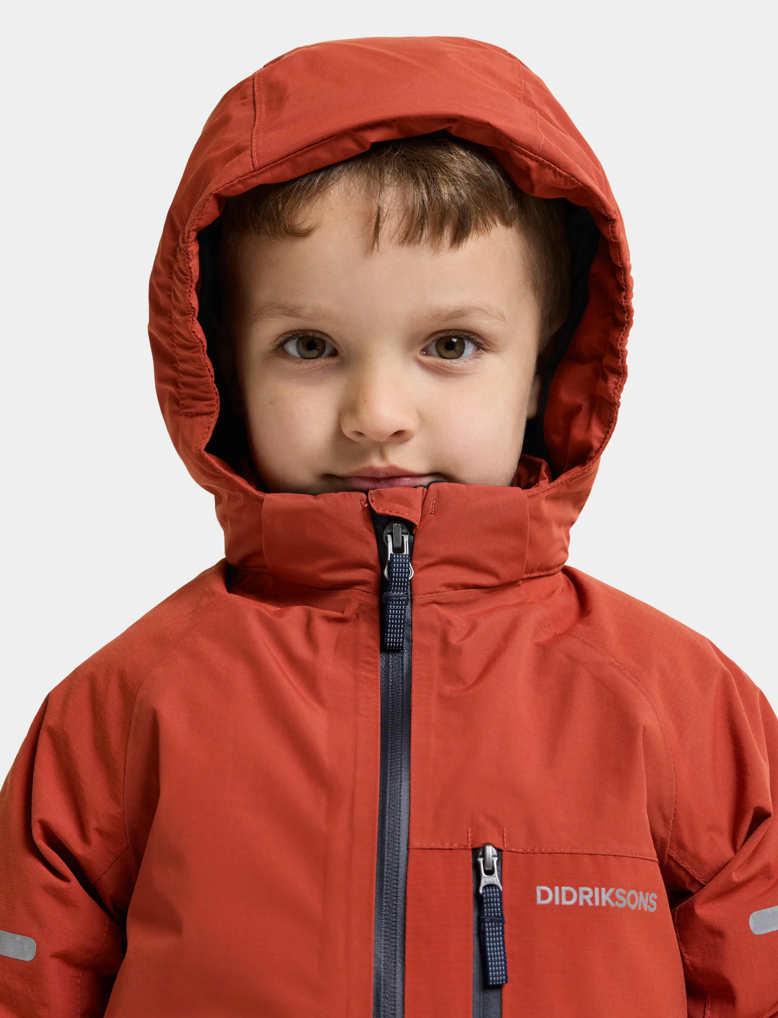 Didriksons - Falken Kids' Jacket - skaljackor - rust - 5