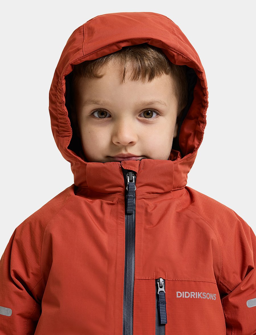 Didriksons - Falken Kids' Jacket - skaljackor - rust - 5