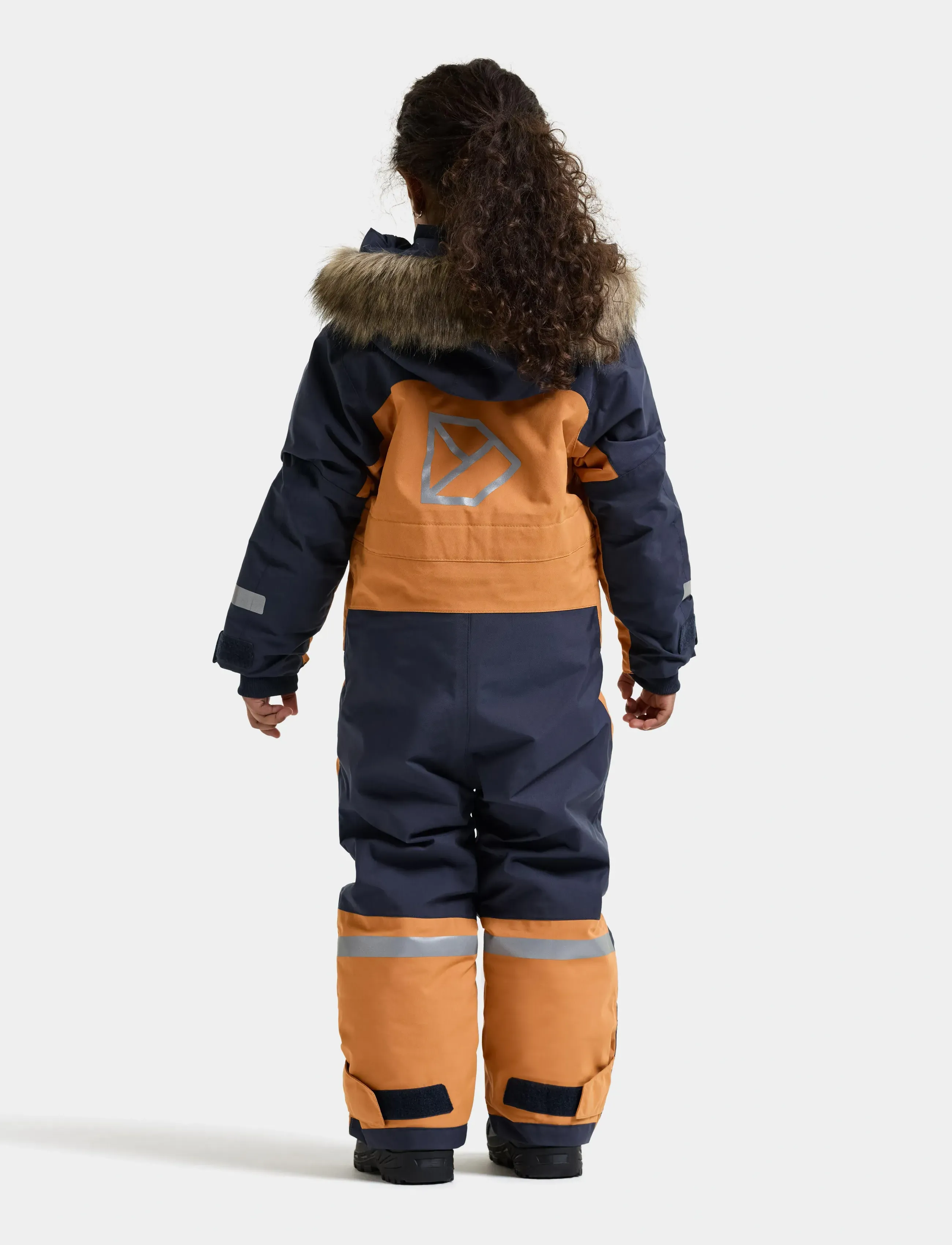 Didriksons - Bjärven Kids' Coverall - outdoor - almond tree - 3