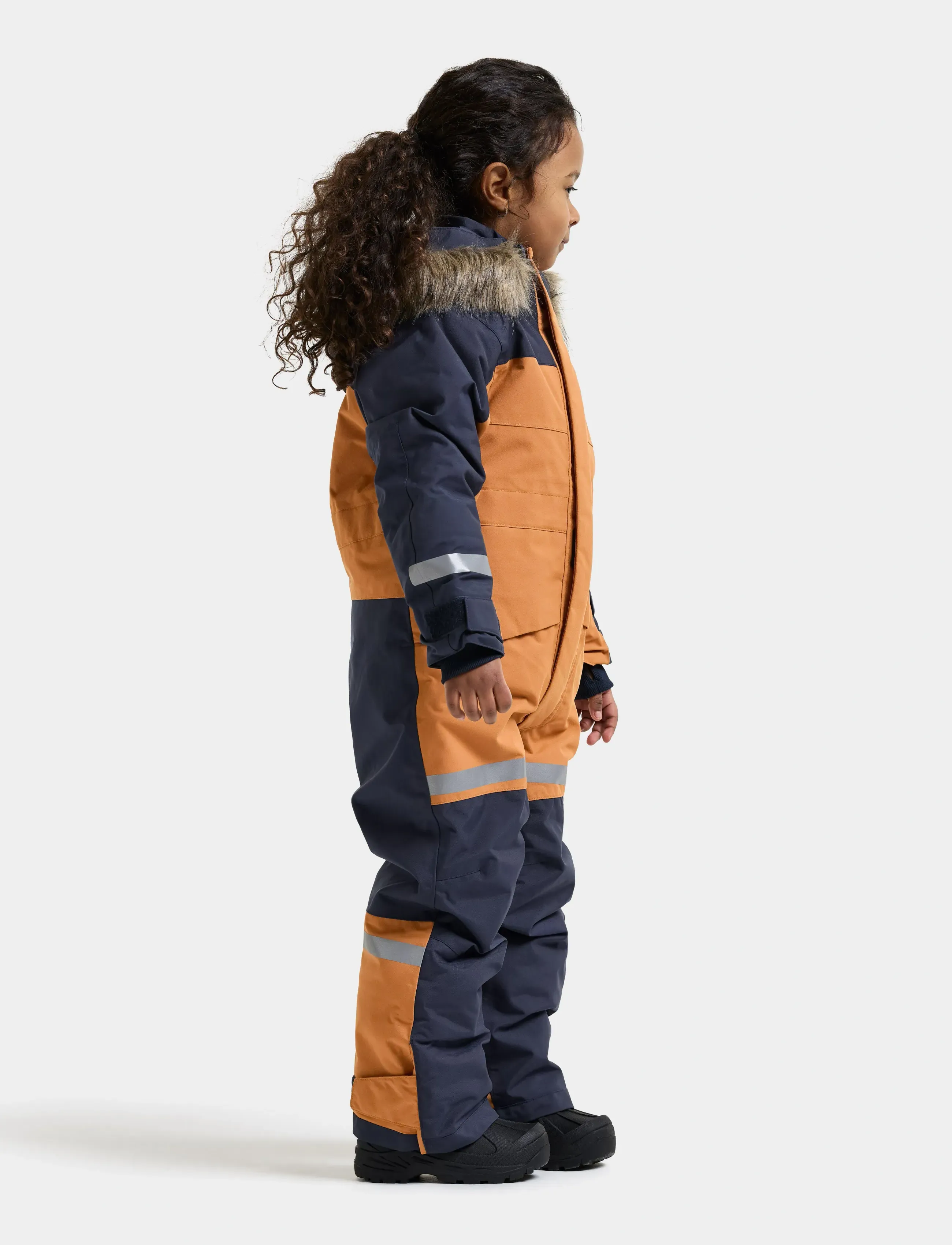 Didriksons - Bjärven Kids' Coverall - outdoor - almond tree - 4