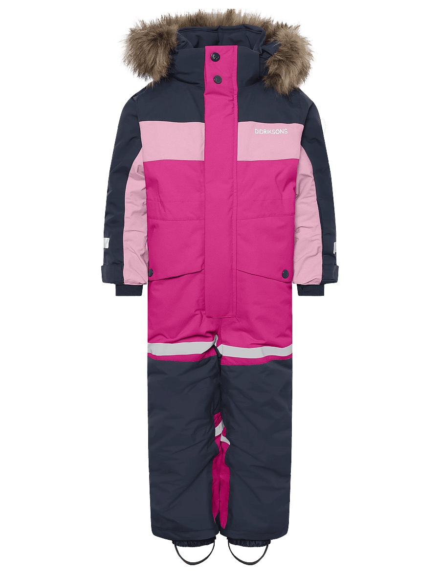 Didriksons - Bjärven Kids' Coverall - outdoor - cactus pink - 1