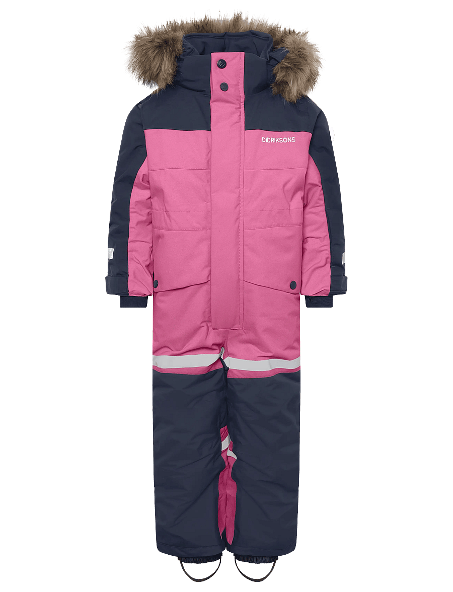 Didriksons - Bjärven Kids' Coverall - overtøj - cactus pink - 1