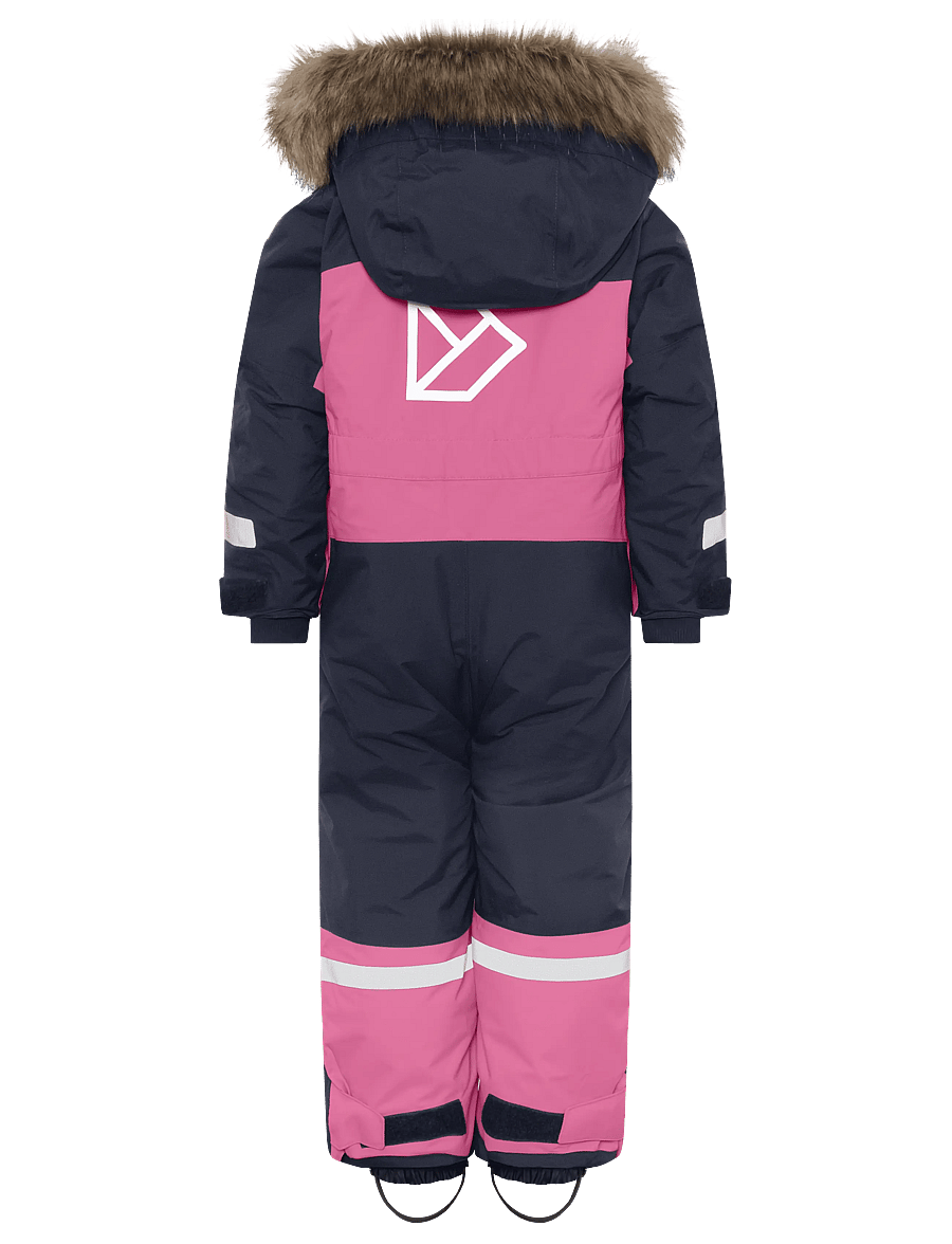 Didriksons - Bjärven Kids' Coverall - overtøj - cactus pink - 2