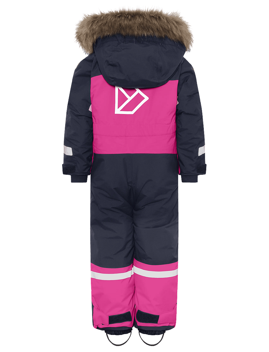 Didriksons - Bjärven Kids' Coverall - outdoor - cactus pink - 2