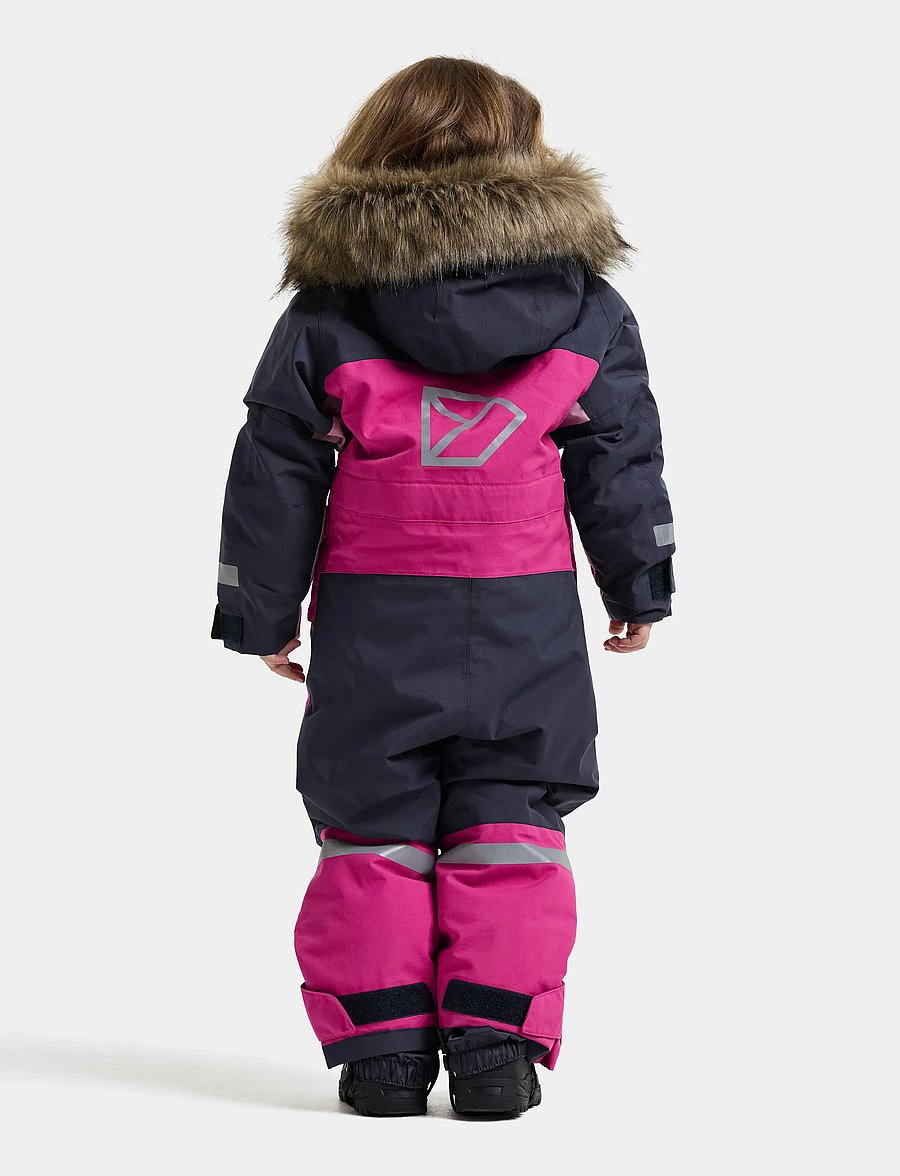 Didriksons - Bjärven Kids' Coverall - overtøj - cactus pink - 3