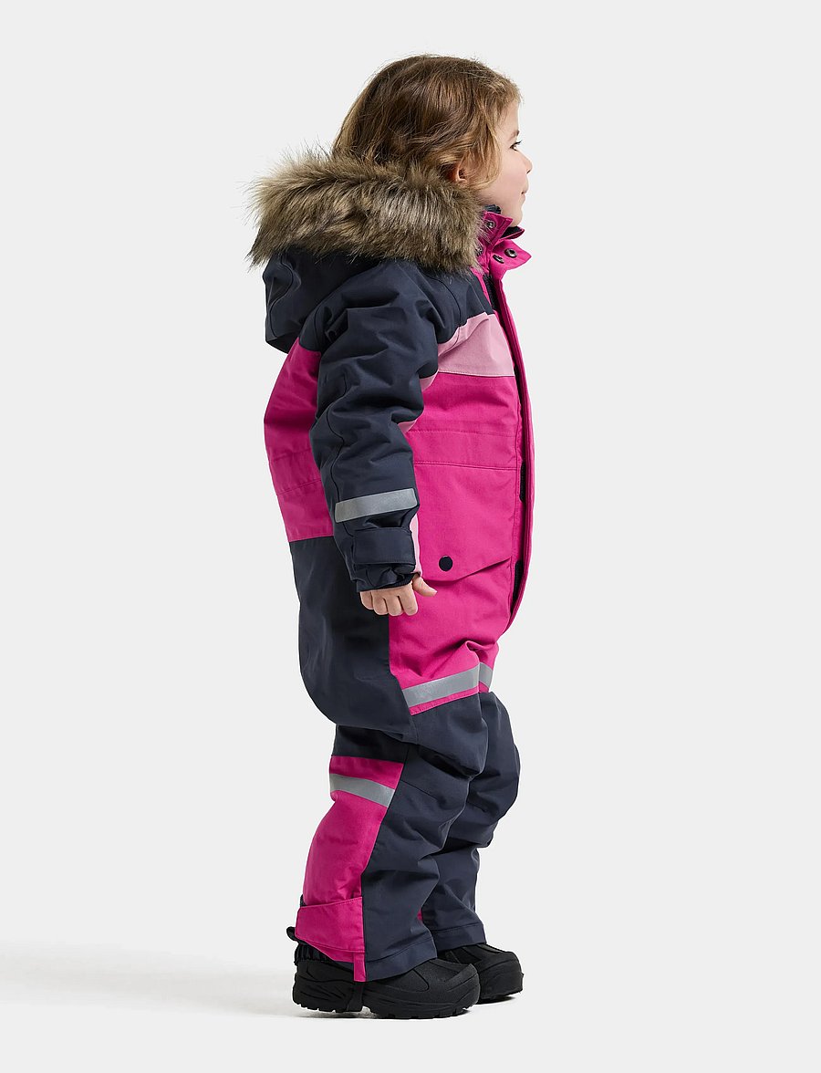 Didriksons - Bjärven Kids' Coverall - overtøj - cactus pink - 4