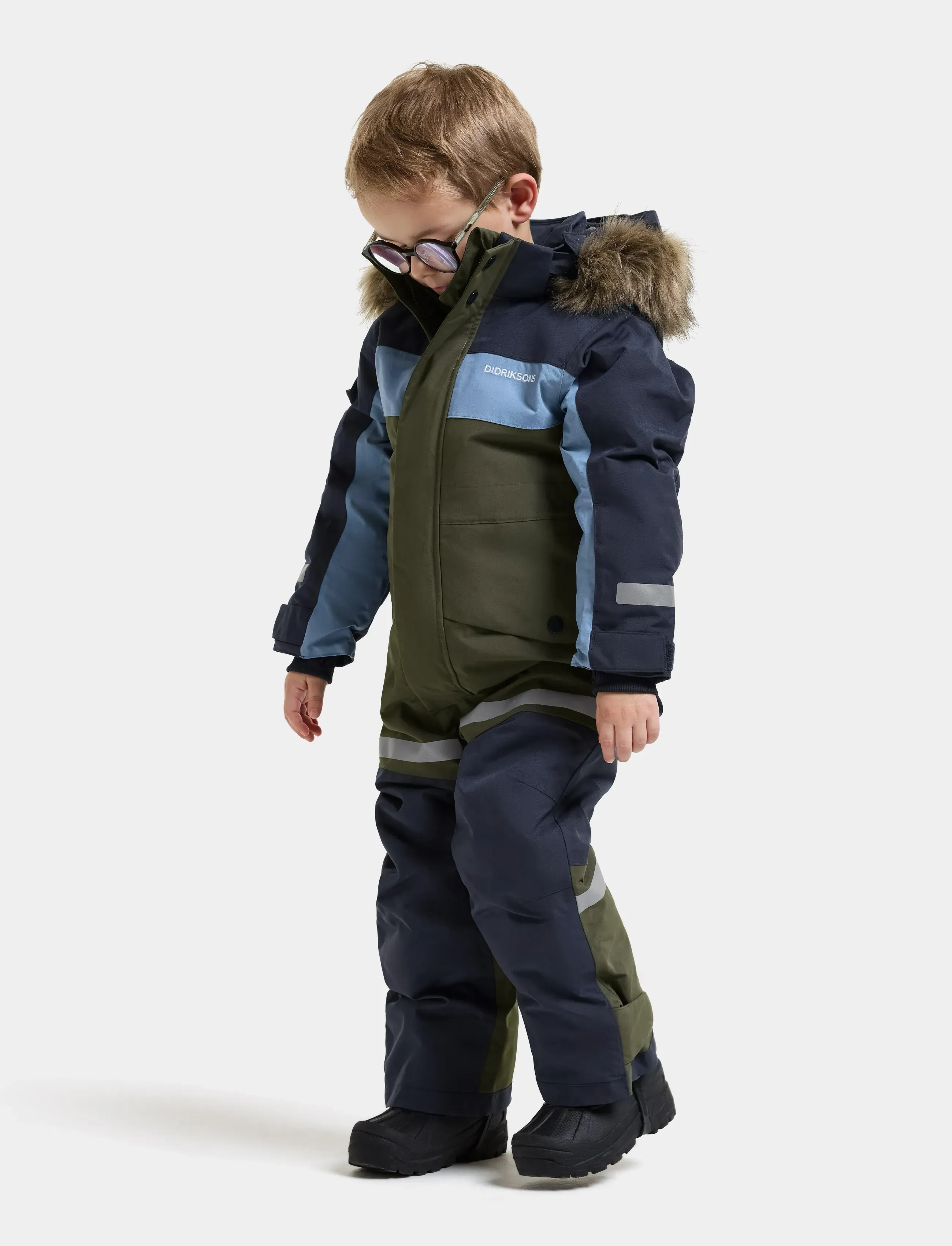 Didriksons - Bjärven Kids' Coverall - outerwear - deep green - 5