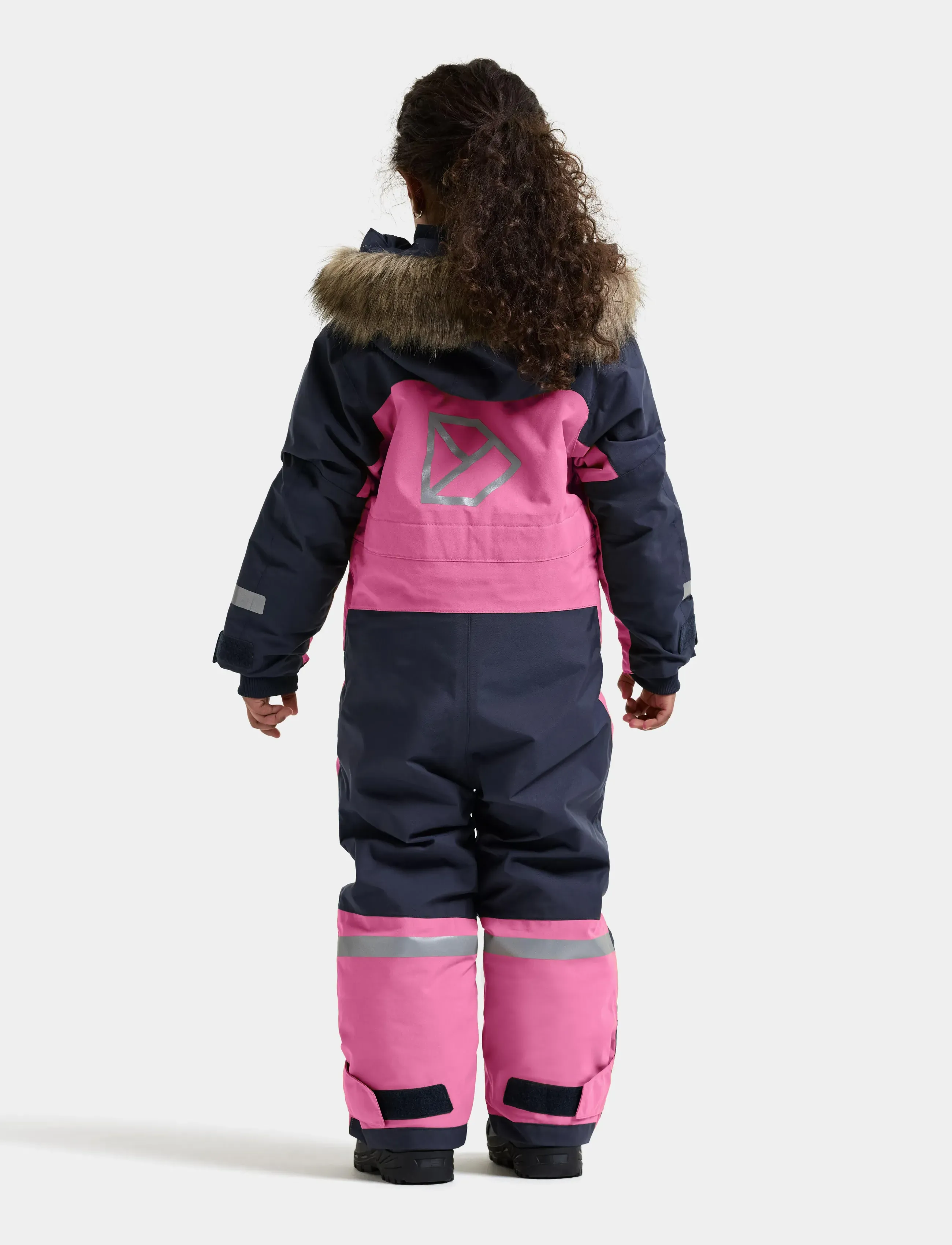 Didriksons - Bjärven Kids' Coverall - outerwear - heather pink - 4