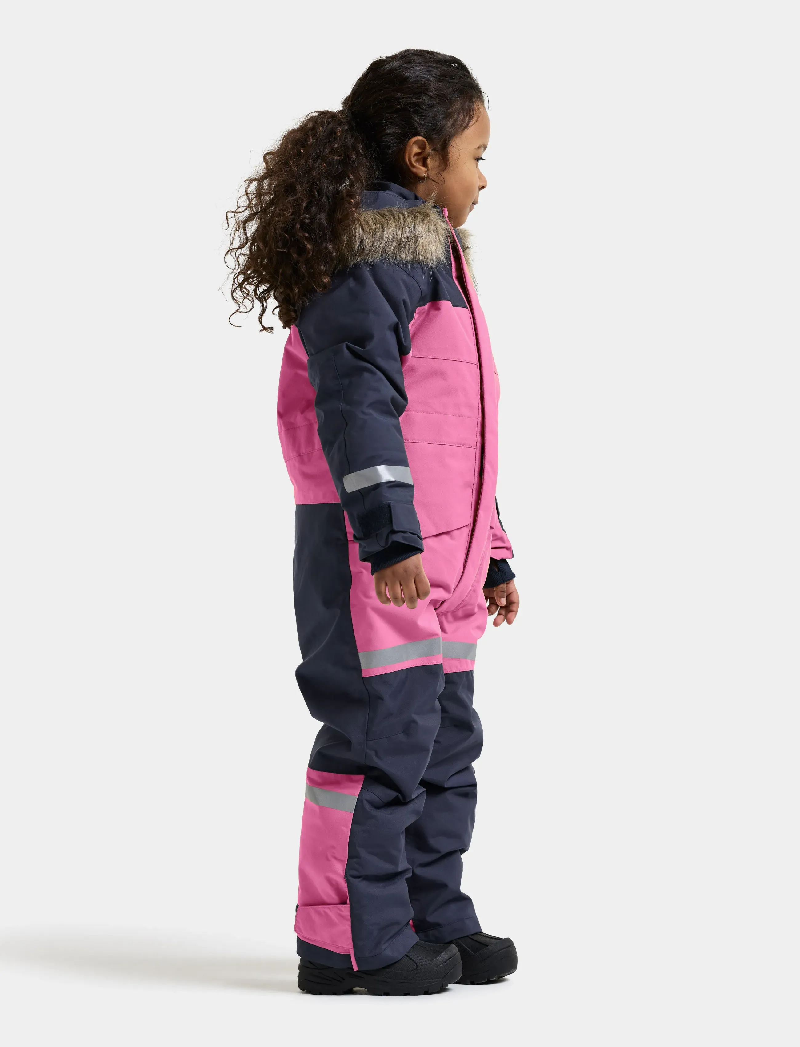 Didriksons - Bjärven Kids' Coverall - outerwear - heather pink - 5